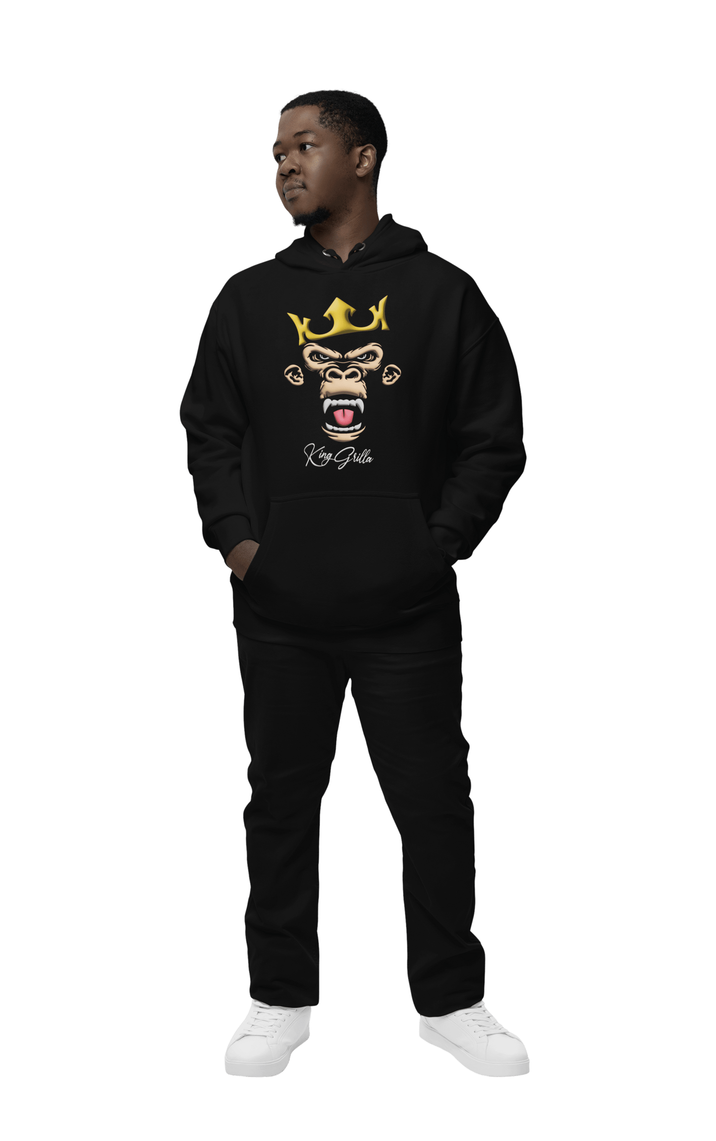 King Grilla Hoodie - King of the Jungle Premium Heavyweight Unisex Hoodie.