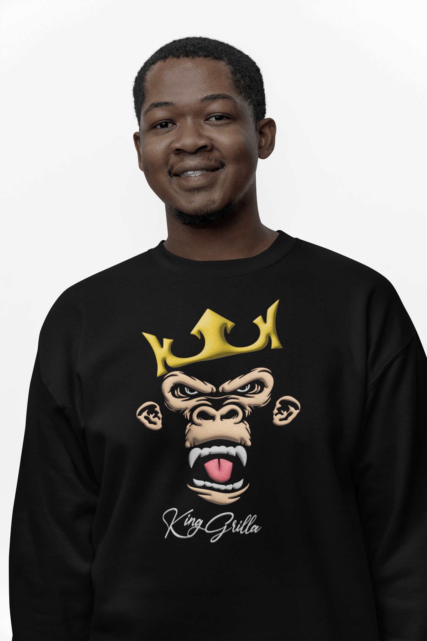 King Grilla Sweatshirt - King of the Jungle Kids Premium Heavyweight Unisex Premium Crewneck Sweatshirt