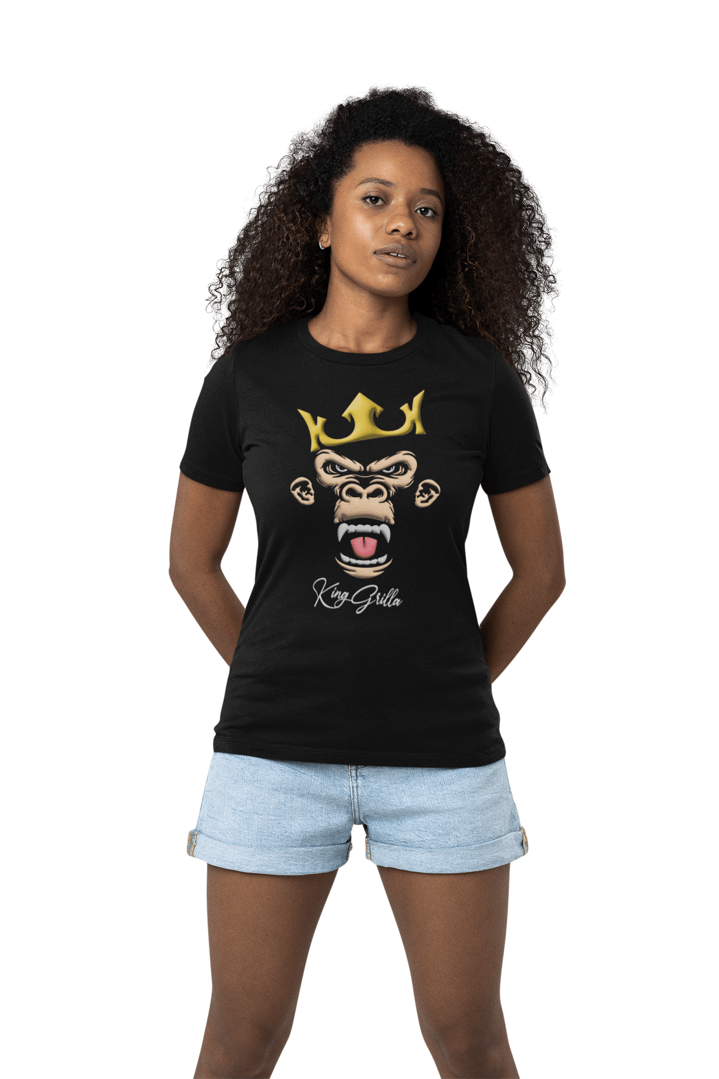 King Grilla Tshirt - King of the Jungle Men’s Premium Heavyweight Tshirt.