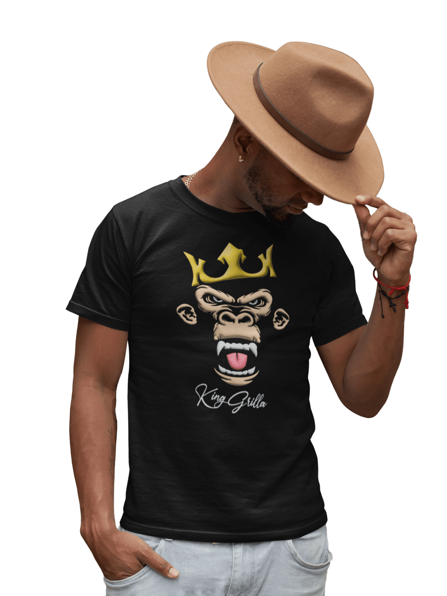 King Grilla Tshirt - King of the Jungle Men’s Premium Heavyweight Tshirt.